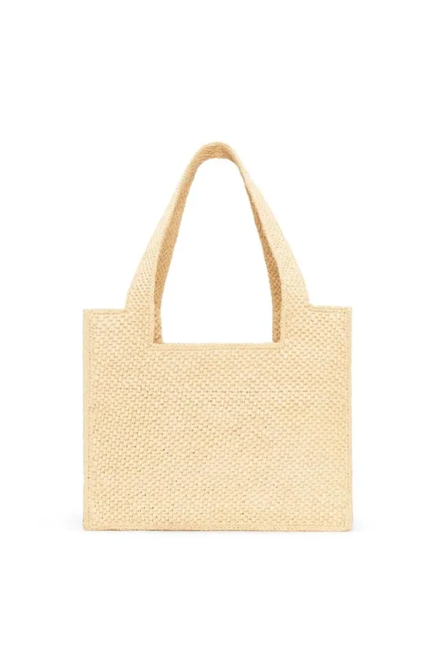 Loewe Medium LOEWE Font Tote In Raffia Natural Women Baskets