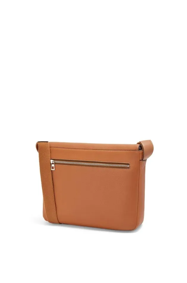 Loewe Military Messenger Bag In Soft Grained Calfskin Tan Men Messenger Bags