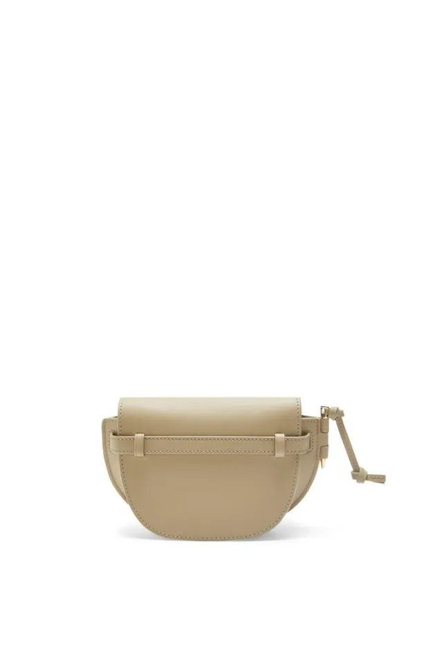 Loewe Mini Gate Dual Bag In Soft Calfskin And Jacquard Clay Green Women Mini Bags