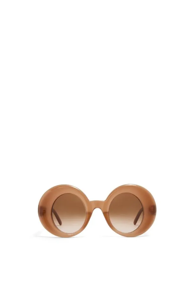 Loewe Oversized Round Sunglasses In Acetate Light Brown Women Sunglasses