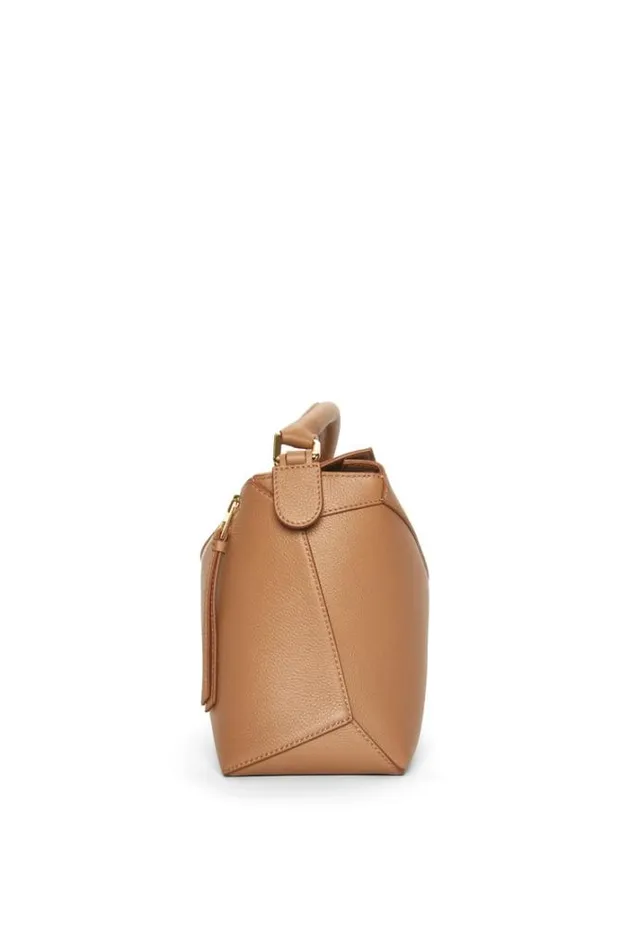 Loewe Puzzle Bag In Soft Grained Calfskin Toffee Women Shoulder Bags
