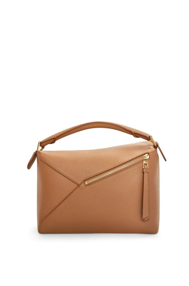 Loewe Puzzle Bag In Soft Grained Calfskin Toffee Women Shoulder Bags