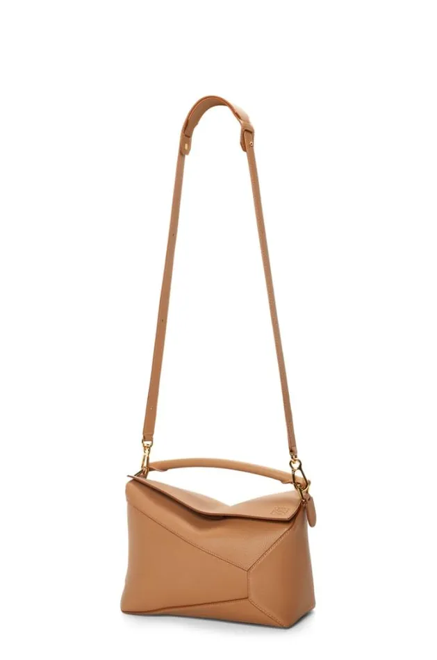 Loewe Puzzle Bag In Soft Grained Calfskin Toffee Women Shoulder Bags