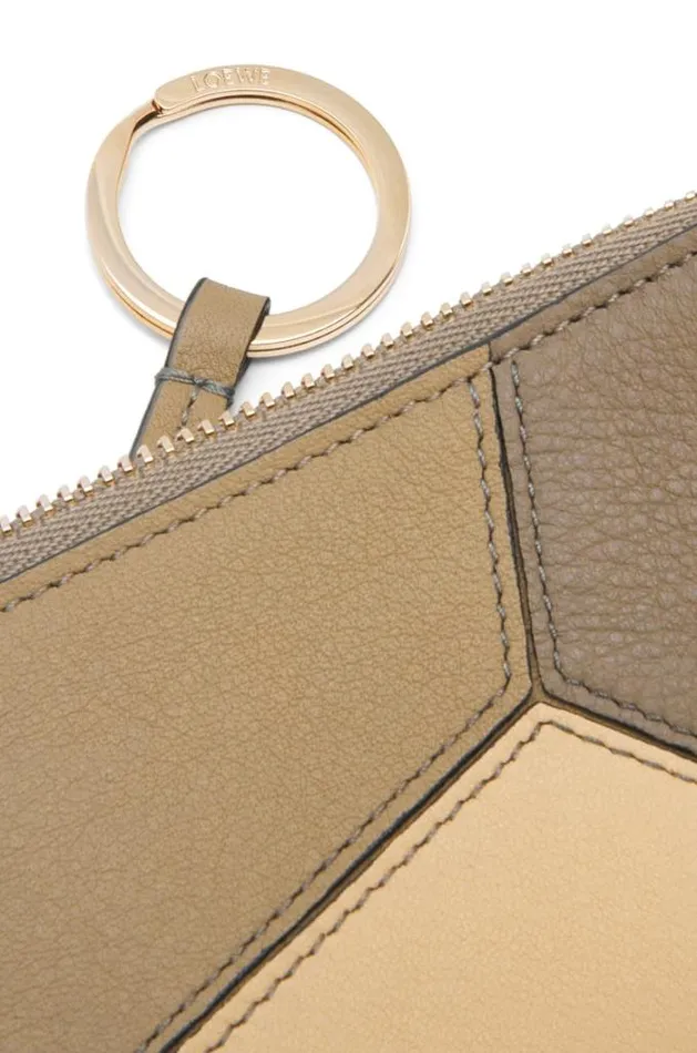 Loewe Puzzle Coin Cardholder In Classic Calfskin Clay Greenbutter Women Cardholders and Coin Purses