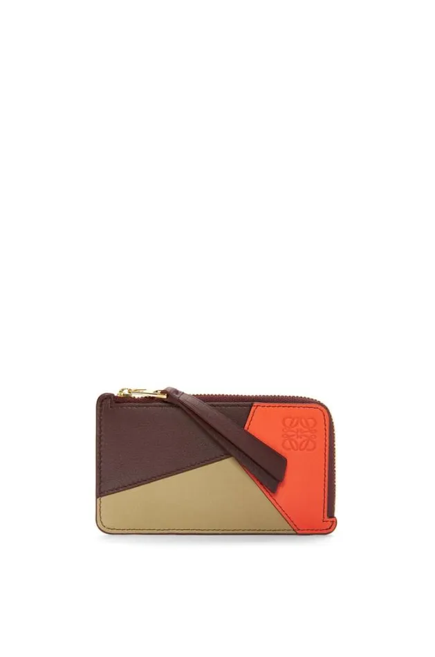 Loewe Puzzle Coin Cardholder In Classic Calfskin Dark Burgundyvivid Orangecla Women Cardholders and Coin Purses Loewe Puzzle Coin Cardholder In Classic Calfskin Dark Burgundyvivid Orangecla Women Cardholders and Coin Purses