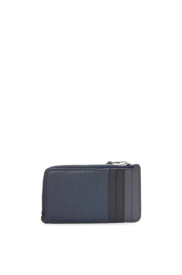 Loewe Puzzle Coin Cardholder In Classic Calfskin Deep Navyanthracite Men Card Cases and Coin Purses