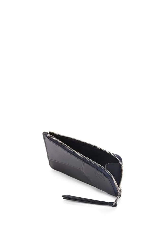 Loewe Puzzle Coin Cardholder In Classic Calfskin Deep Navyanthracite Men Card Cases and Coin Purses