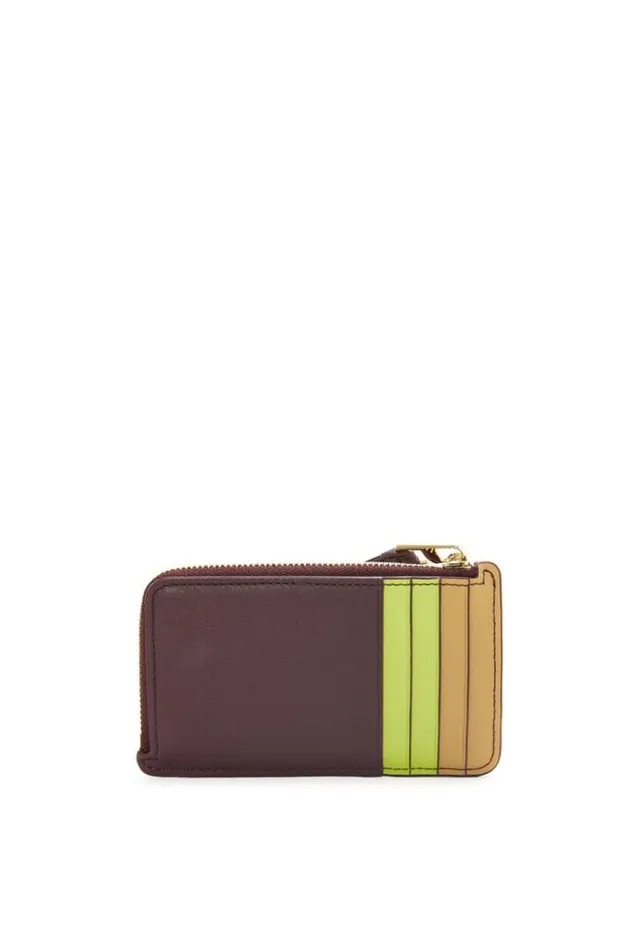 Loewe Puzzle Coin Cardholder In Classic Calfskin Saharaburgundyanise Women Cardholders and Coin Purses