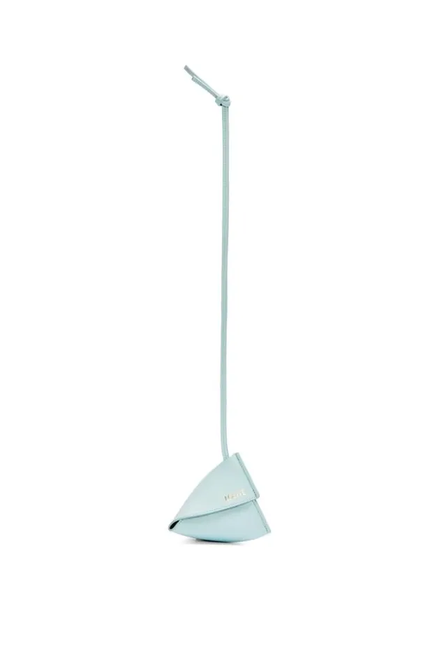 Loewe Puzzle Fold Charm In Classic Calfskin Blue Icebergpearl Grey Women Bag Charms and Keyrings Loewe Puzzle Fold Charm In Classic Calfskin Blue Icebergpearl Grey Women Bag Charms and Keyrings