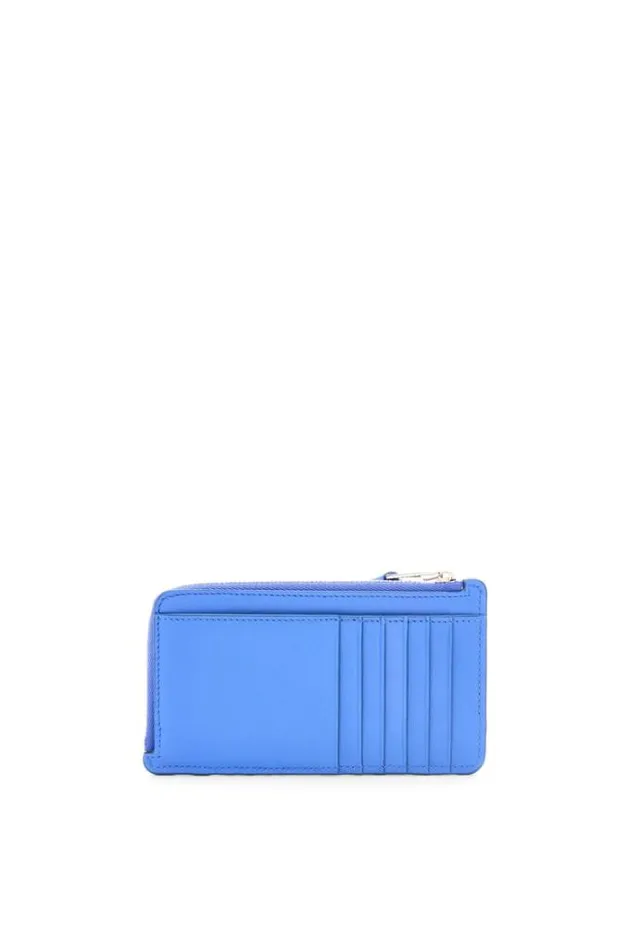 Loewe Puzzle Long Coin Cardholder In Classic Calfskin Seaside Blue Men Card Cases and Coin Purses