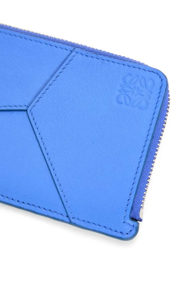 Loewe Puzzle Long Coin Cardholder In Classic Calfskin Seaside Blue Men Card Cases and Coin Purses
