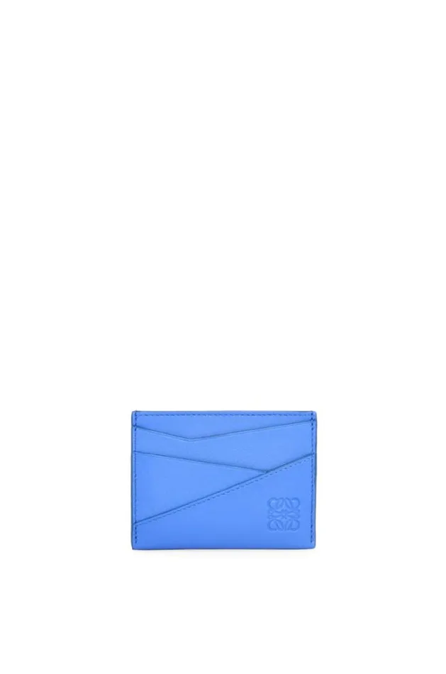 Loewe Puzzle Plain Cardholder In Classic Calfskin Seaside Blue Men Card Cases and Coin Purses Loewe Puzzle Plain Cardholder In Classic Calfskin Seaside Blue Men Card Cases and Coin Purses