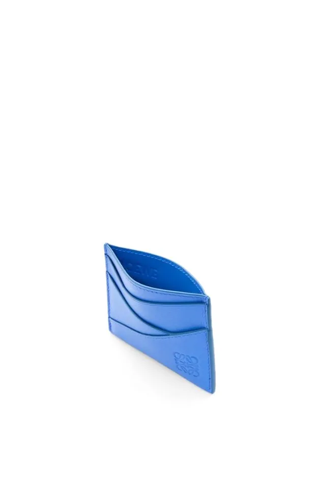 Loewe Puzzle Plain Cardholder In Classic Calfskin Seaside Blue Men Card Cases and Coin Purses