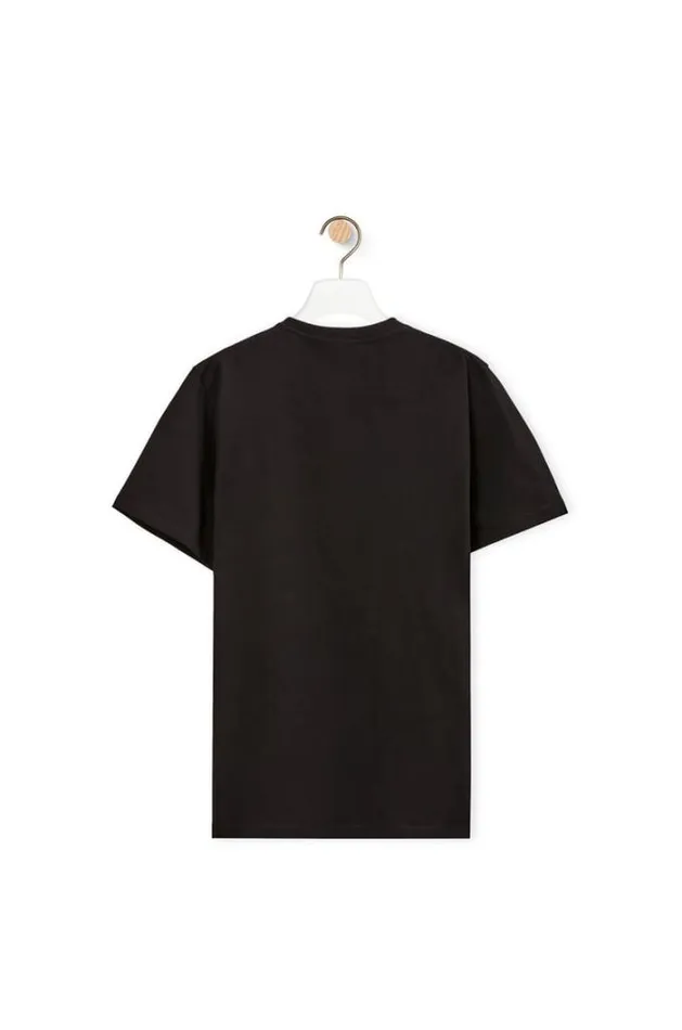 Loewe Regular Fit Tshirt In Cotton Black Men Tshirts