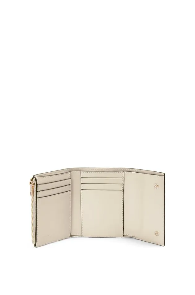 Loewe Repeat Small Vertical Wallet In Embossed Silk Calfskin Light Oat Women Small Wallets