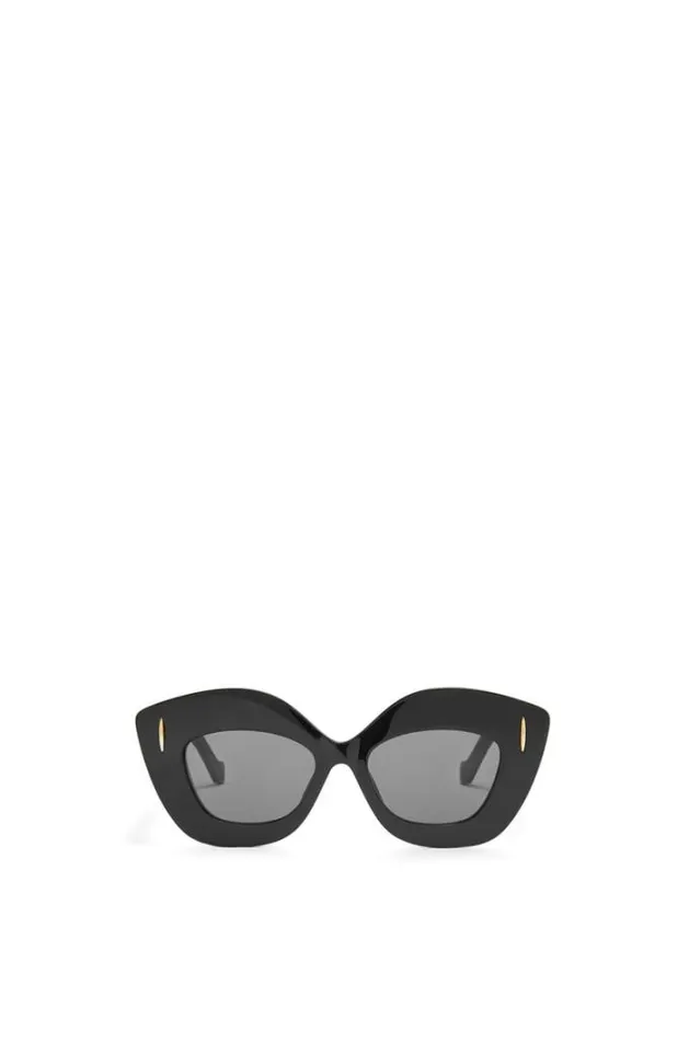 Loewe Retro Screen Sunglasses In Acetate Black Women Sunglasses