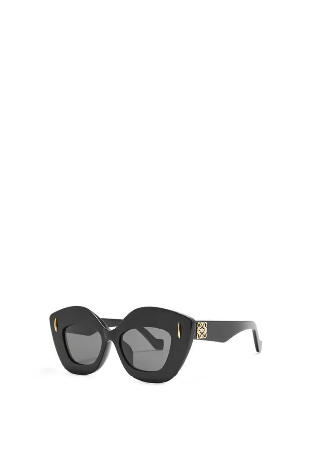 Loewe Retro Screen Sunglasses In Acetate Black Women Sunglasses