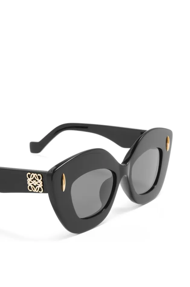 Loewe Retro Screen Sunglasses In Acetate Black Women Sunglasses