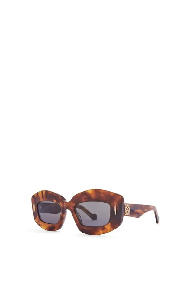 Loewe Screen Sunglasses In Acetate Flamed Havana Women Sunglasses