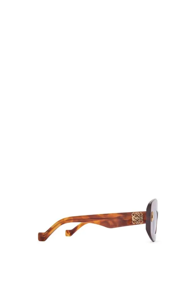Loewe Screen Sunglasses In Acetate Flamed Havana Women Sunglasses