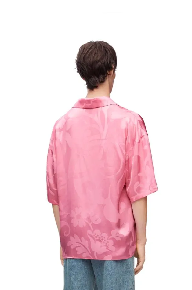 Loewe Short Sleeve Shirt In Viscose Candy Men Shirts