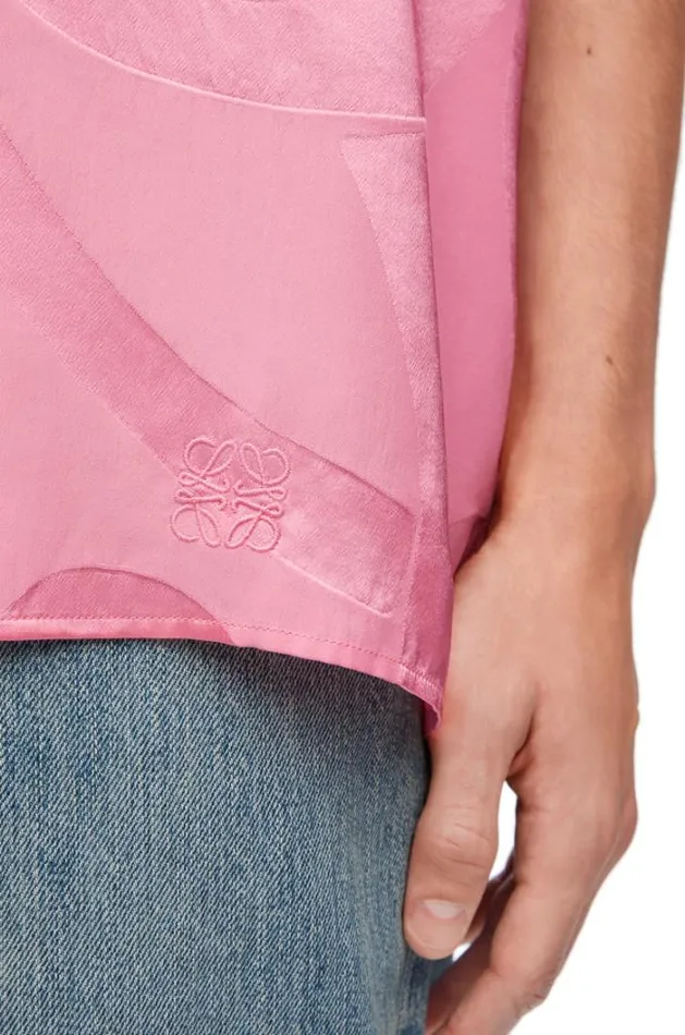 Loewe Short Sleeve Shirt In Viscose Candy Men Shirts