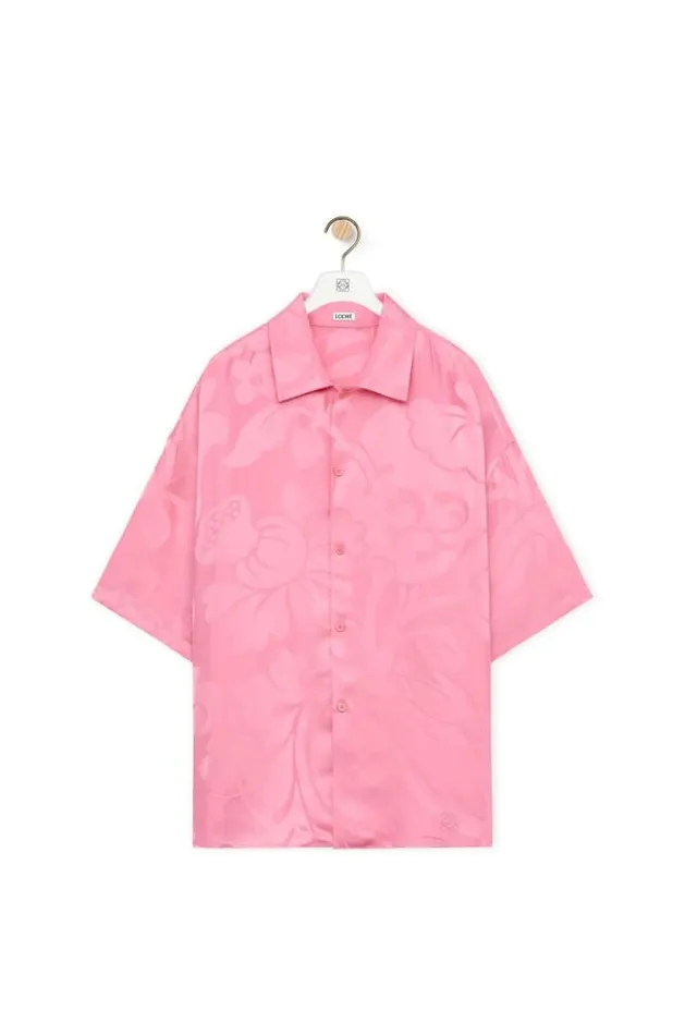 Loewe Short Sleeve Shirt In Viscose Candy Men Shirts