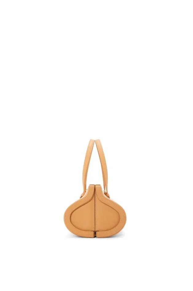 Loewe Small Clasp Bag In Silk Calfskin Warm Desert Women Tote and Top Handle Bags