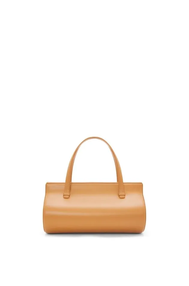 Loewe Small Clasp Bag In Silk Calfskin Warm Desert Women Tote and Top Handle Bags