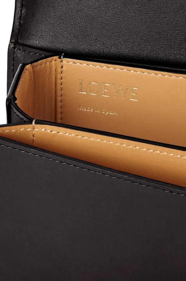 Loewe Small Goya Bag In Silk Calfskin Black Women Shoulder Bags