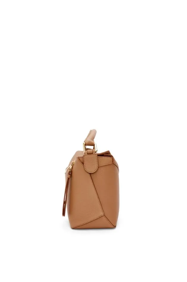 Loewe Small Puzzle Bag In Soft Grained Calfskin Toffee Women Shoulder Bags