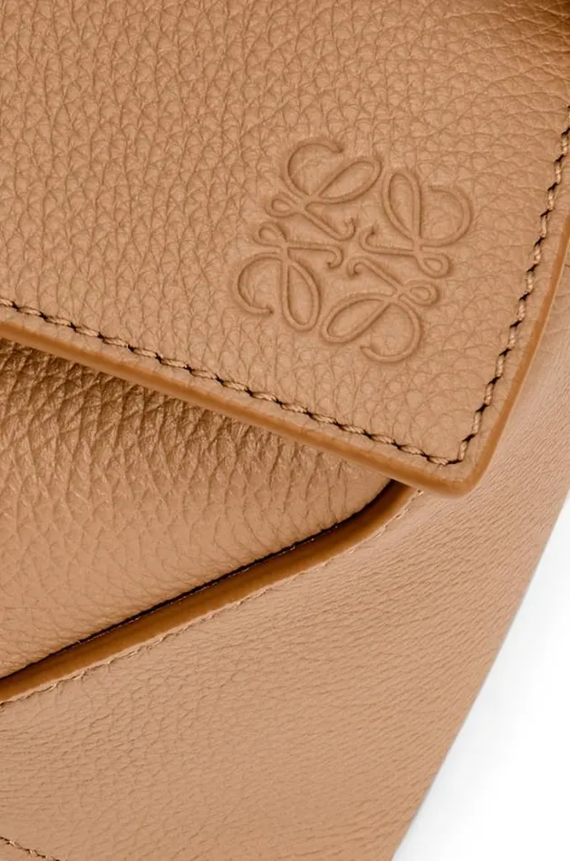 Loewe Small Puzzle Bag In Soft Grained Calfskin Toffee Women Shoulder Bags