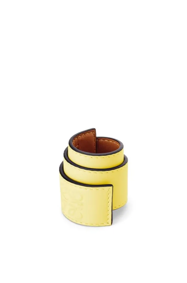Loewe Small Slap Bracelet In Calfskin Lemon Men Jewellery