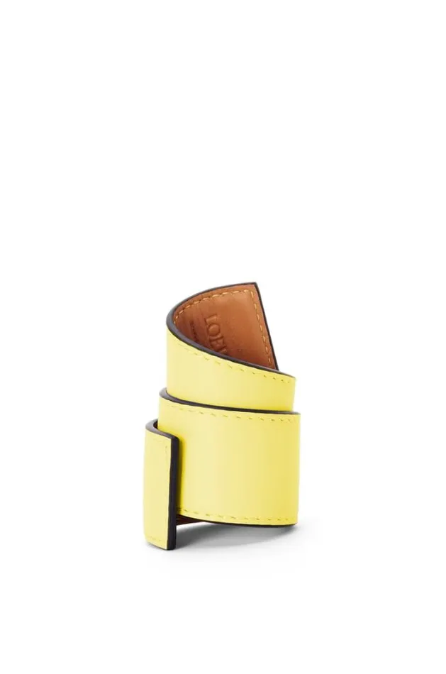 Loewe Small Slap Bracelet In Calfskin Lemon Men Jewellery Loewe Small Slap Bracelet In Calfskin Lemon Men Jewellery