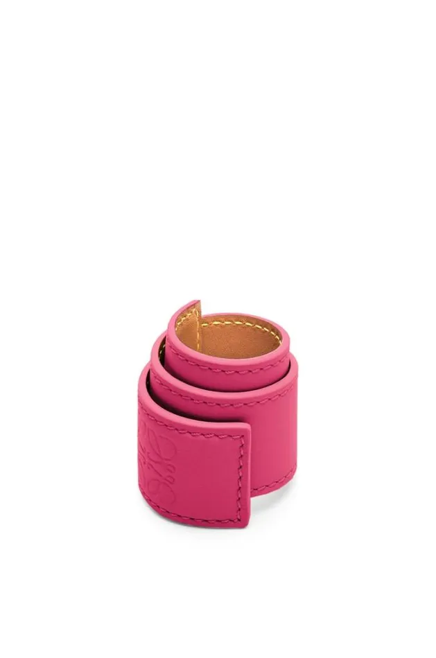 Loewe Small Slap Bracelet In Calfskin Magenta Women Costume Jewellery