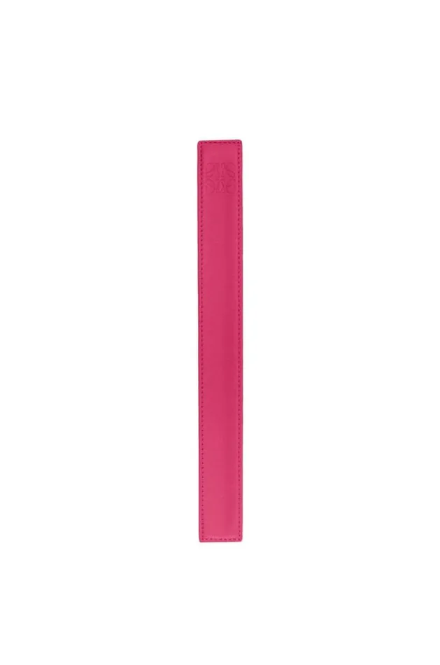 Loewe Small Slap Bracelet In Calfskin Magenta Women Costume Jewellery Loewe Small Slap Bracelet In Calfskin Magenta Women Costume Jewellery