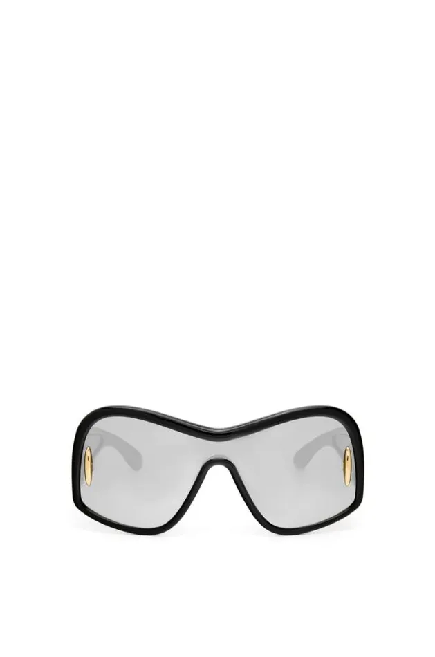 Loewe Square Mask Sunglasses In Acetate And Nylon Black Men Sunglasses