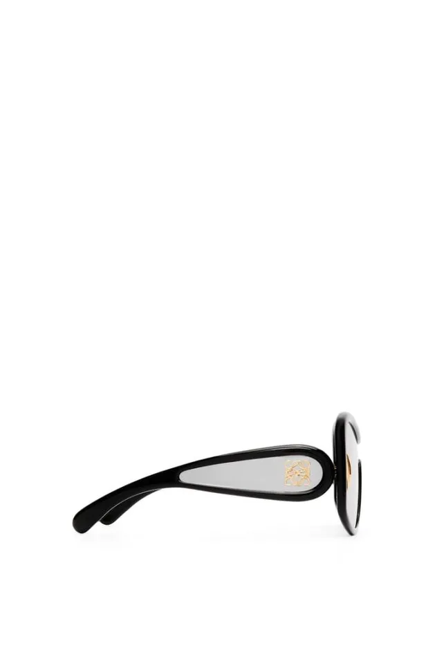 Loewe Square Mask Sunglasses In Acetate And Nylon Black Men Sunglasses