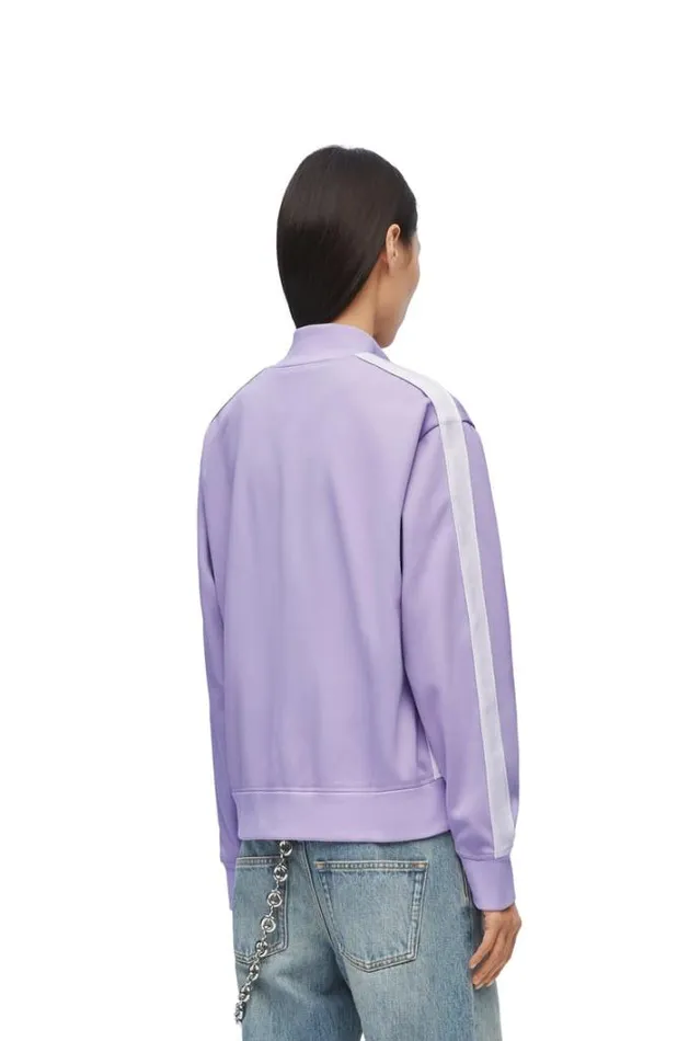 Loewe Tracksuit Jacket In Technical Jersey Baby Lilac Women Jackets