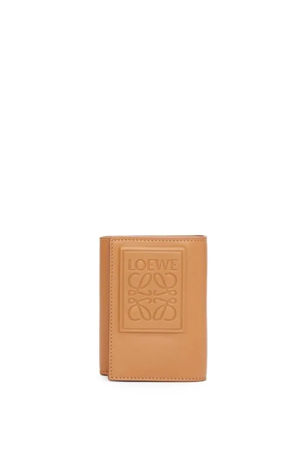 Loewe Trifold Wallet In Satin Calfskin Warm Desert Men Wallets
