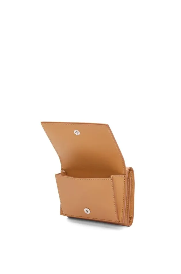 Loewe Trifold Wallet In Satin Calfskin Warm Desert Men Wallets