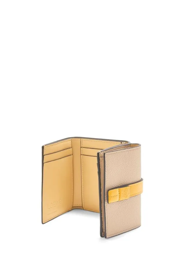 Loewe Trifold Wallet In Soft Grained Calfskin Paper Craftsunflower Women Small Wallets