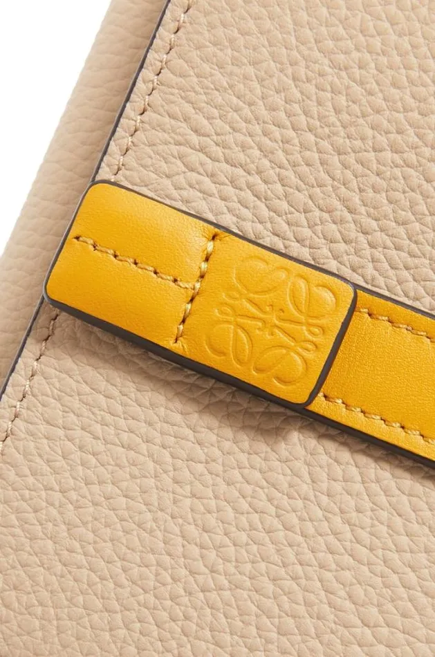 Loewe Trifold Wallet In Soft Grained Calfskin Paper Craftsunflower Women Small Wallets