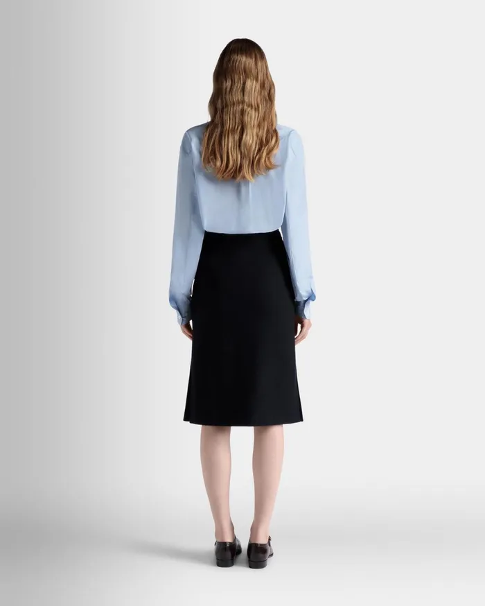 Long Sleeve Shirt In Light Blue Cotton Women Bally Shirts and TShirts