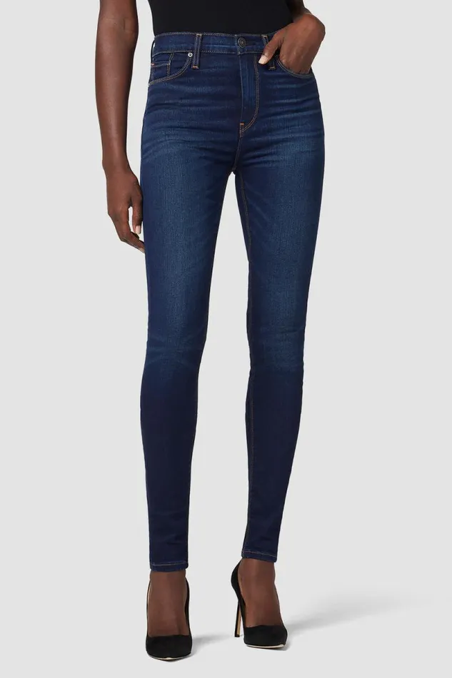 Longer Inseams Women Hudson Jeans Barbara HighRise Super Skinny Supermodel Jean Requiem
