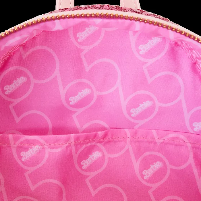 Loungefly Backpacks Unisex Barbie 65th Anniversary Exclusive Sequin Logo Mini Backpack