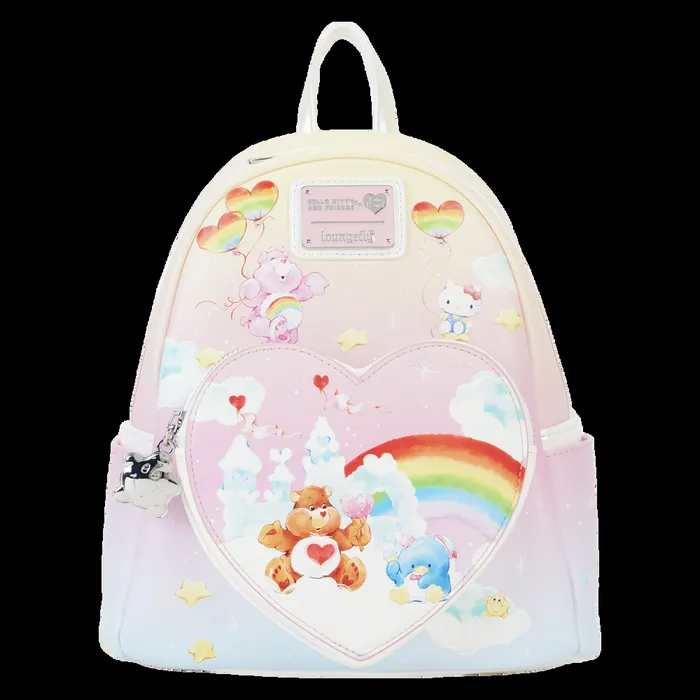 Loungefly Backpacks Unisex Care Bears X Sanrio Exclusive Hello Kitty and Friends CareALot Mini Backpack Loungefly Backpacks Unisex Care Bears X Sanrio Exclusive Hello Kitty and Friends CareALot Mini Backpack