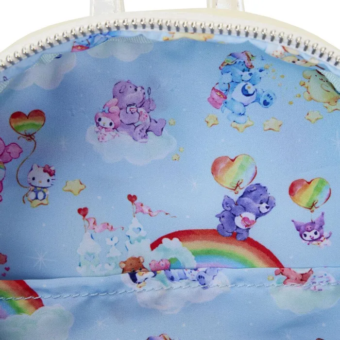 Loungefly Backpacks Unisex Care Bears X Sanrio Exclusive Hello Kitty and Friends CareALot Mini Backpack