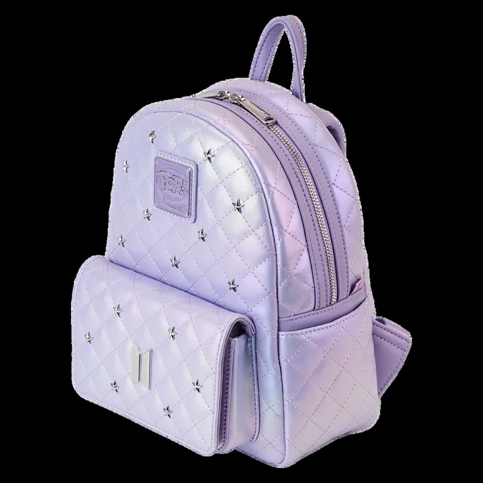 Loungefly Backpacks Unisex Funko Pop By Loungefly BTS Logo Iridescent Purple Mini Backpack Loungefly Backpacks Unisex Funko Pop By Loungefly BTS Logo Iridescent Purple Mini Backpack