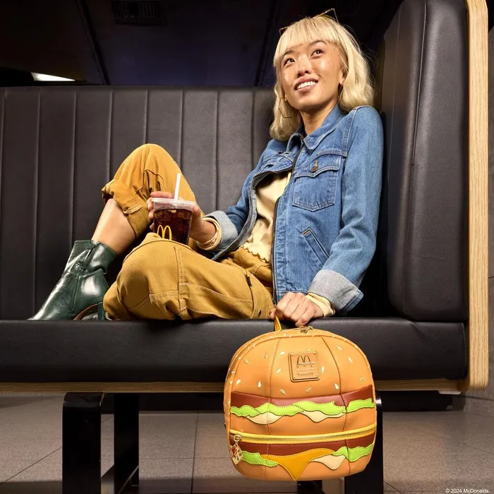 Loungefly Backpacks Unisex McDonald039s Big Mac Figural Mini Backpack Loungefly Backpacks Unisex McDonald039s Big Mac Figural Mini Backpack